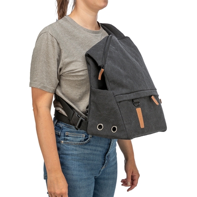 Trixie Be Nordic Hondentas Rugtas Bjorn Zwart 35X20X40 Cm - Image 3