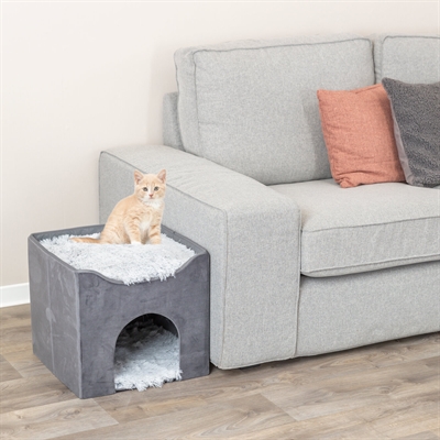Trixie Kattenhuis Harvey Grijs-Wit / Zwart 38X38X38 Cm - Image 8