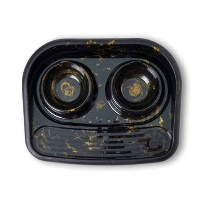 Savic Butler Voerbak En Drinkbak Met Plateau Marble Zwart / Goud 45X36X8 Cm 2X300 Ml - Image 3