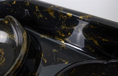 Savic Butler Voerbak En Drinkbak Met Plateau Marble Zwart / Goud 45X36X8 Cm 2X300 Ml - Image 10