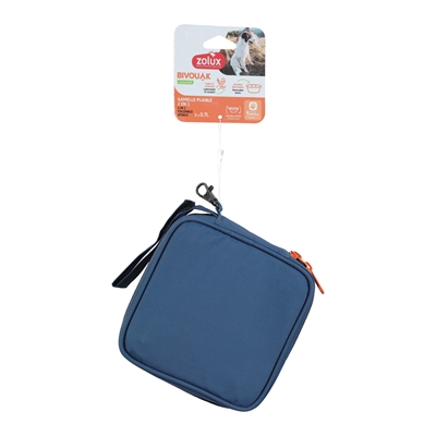 Zolux Bvk 2In1 Opvouwbare Voerbak En Drinkbak Blauw 2X700 Ml - Image 4