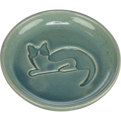 Trixie Voerbak Kat Katrelief Keramiek Blauw 14,5 Cm 150 Ml