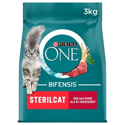 Purina One Sterilcat Rund / Tarwe 3 Kg