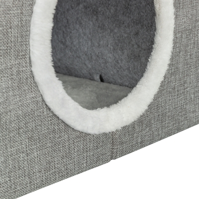 Trixie Kattenmand / Kattenhuis Nora Soft 2 Verdriepingen Lichtgrijs 47X47X67 Cm - Image 5