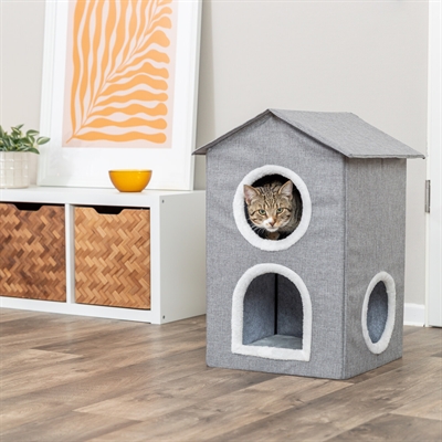 Trixie Kattenmand / Kattenhuis Nora Soft 2 Verdriepingen Lichtgrijs 47X47X67 Cm - Image 6