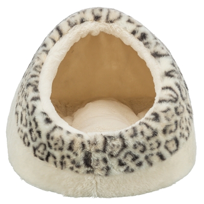 Trixie Kattenmand Iglo Leo Soft Pluche Creme / Panterprint 35X41X26 Cm - Image 4
