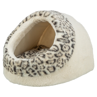 Trixie Kattenmand Iglo Leo Soft Pluche Creme / Panterprint 35X41X26 Cm - Image 5