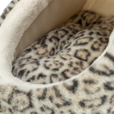 Trixie Kattenmand Iglo Leo Soft Pluche Creme / Panterprint 35X41X26 Cm - Image 6