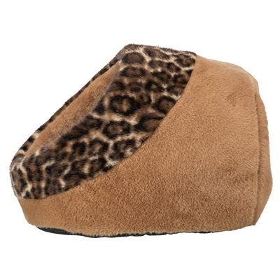 Trixie Kattenmand Iglo Leo Soft Pluche Bruin / Panterprint 35X41X26 Cm - Image 2