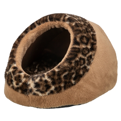 Trixie Kattenmand Iglo Leo Soft Pluche Bruin / Panterprint 35X41X26 Cm - Image 5
