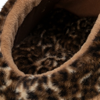 Trixie Kattenmand Iglo Leo Soft Pluche Bruin / Panterprint 35X41X26 Cm - Image 6