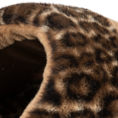 Trixie Kattenmand Iglo Leo Soft Pluche Bruin / Panterprint 35X41X26 Cm - Image 7