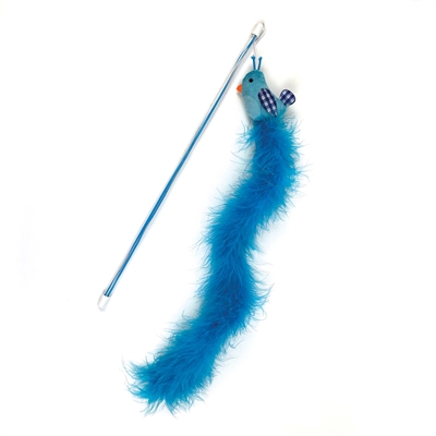 Happy Pet Tabby Patch Kattenhengel Vogel Blauw 40X7,5 Cm