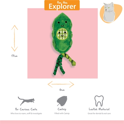 Happy Pet Tabby Patch Erwten Met Catnip 14 Cm En 20 Cm - Image 7
