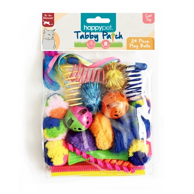 Happy Pet Tabby Patch Ballen Multipack 17X15X3,5 Cm 24 St