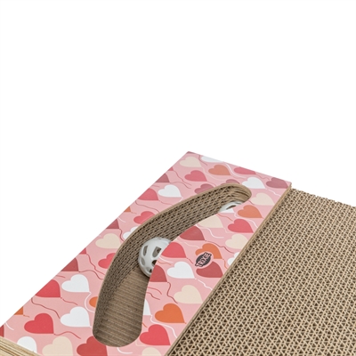 Trixie Krabplank Hartjes Met Ballen Rechthoekig Karton Zalm 38X30X5 Cm - Image 5