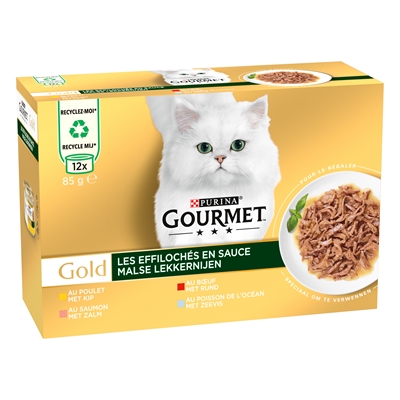 Gourmet Gold Malse Lekkernijen Multipack 12X85 Gr - Image 2