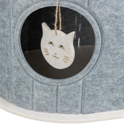 Trixie Speelbox Mara Ovaal Vilt Zand / Grijs 66X46X62 Cm - Image 6