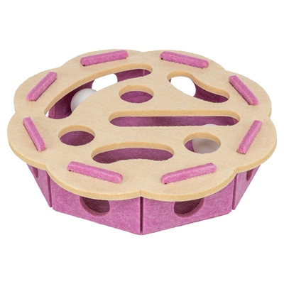 Trixie Hole'n'roll Bloem Vilt Roze / Beige 30X30X7,5 Cm
