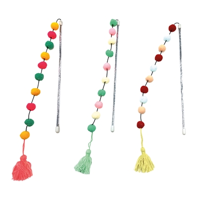 Croci Kattenhengel Pompom Assorti 30X5 Cm - Image 2