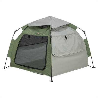 Trixie Hondentent Pop-Up Olijfgroen / Beige 100X100X80 Cm - Image 2