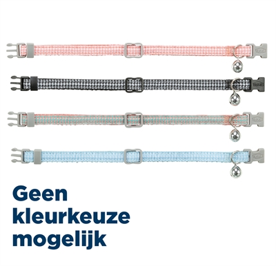 Trixie Kattenhalsband Hanenpoot Motief Assorti 20-30X1 Cm