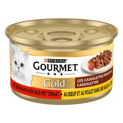 Gourmet Gold Cassolettes Duet Van Vlees In Saus Met Tomaten 24X85 Gr - Image 2