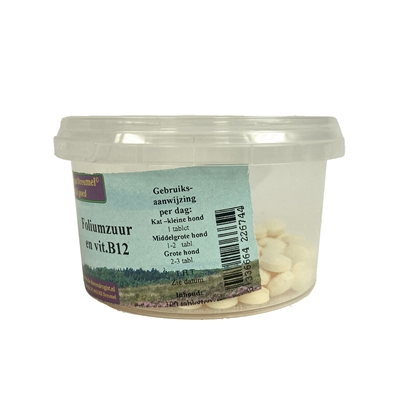 Dierendrogist Foliumzuur Vitamine B12 100 Tbl - Image 2