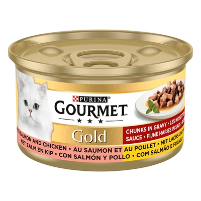 Gourmet Gold Fijne Hapjes Zalm / Kip 24X85 Gr - Image 2