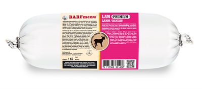 Barfmenu Lam Premium Hondenvoer 1000 Gr