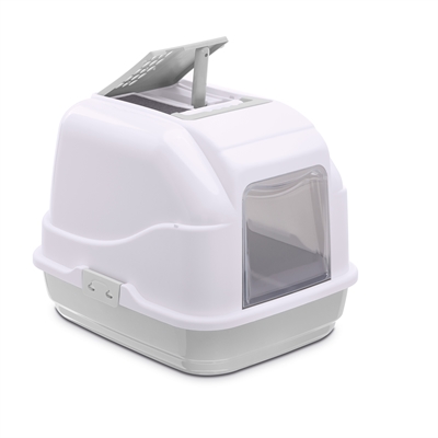 Imac Kattenbak Easy Cat Wit / Lichtgrijs 50X40X40 Cm - Image 2